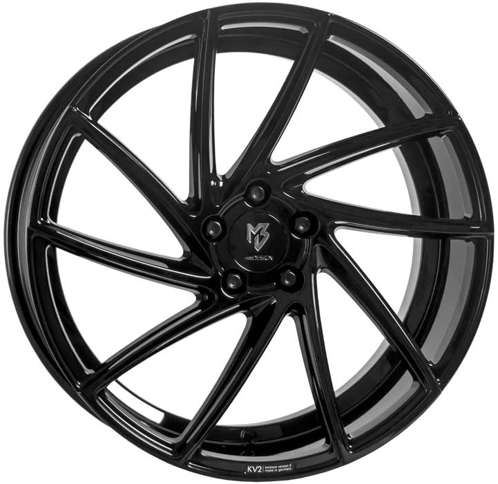 MB Design KV2 8,5x19 ET43 5x108 19 Inch wheel black glossy
